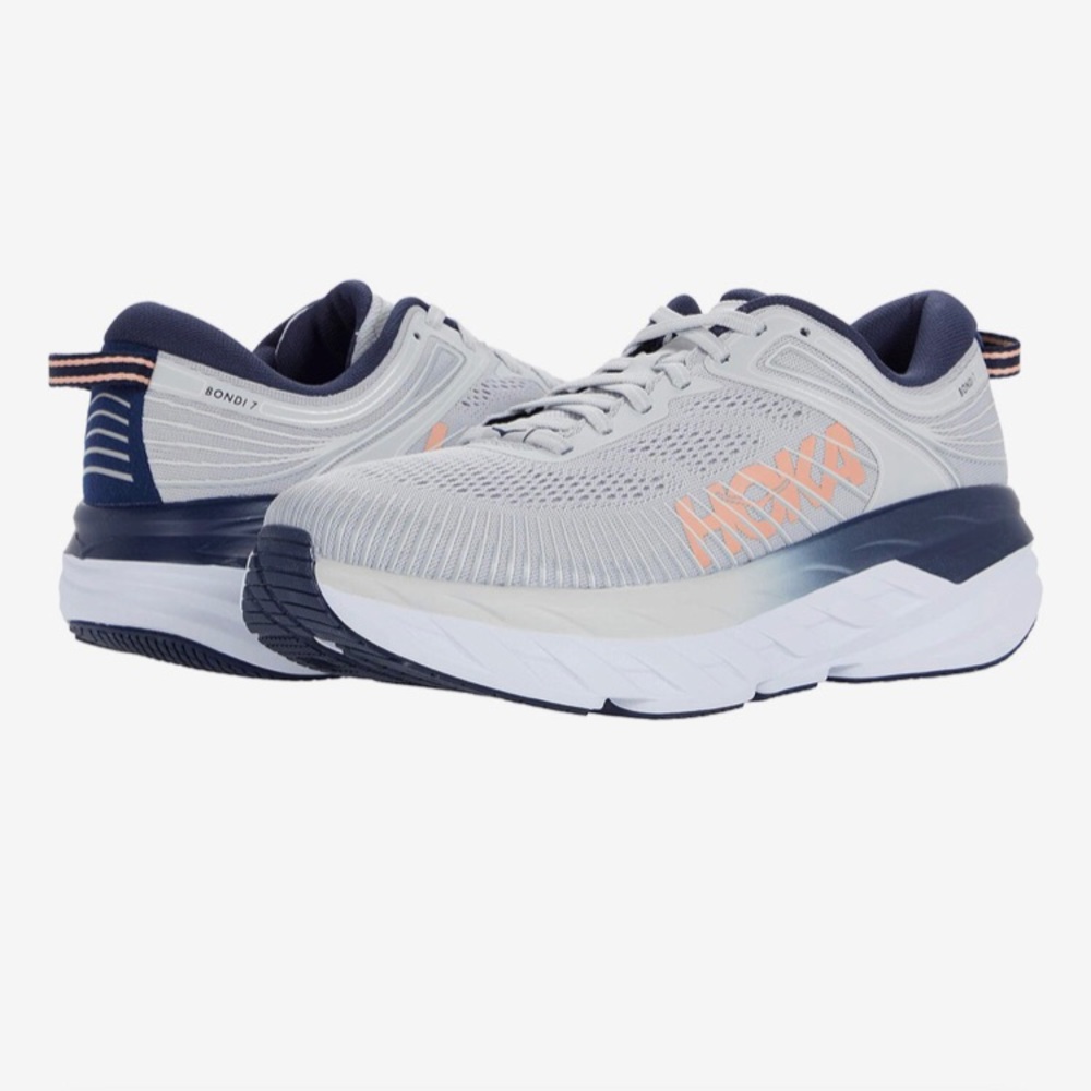 Hoka Bondi 7 Lunar Rock/Black Iris | Size 8.5